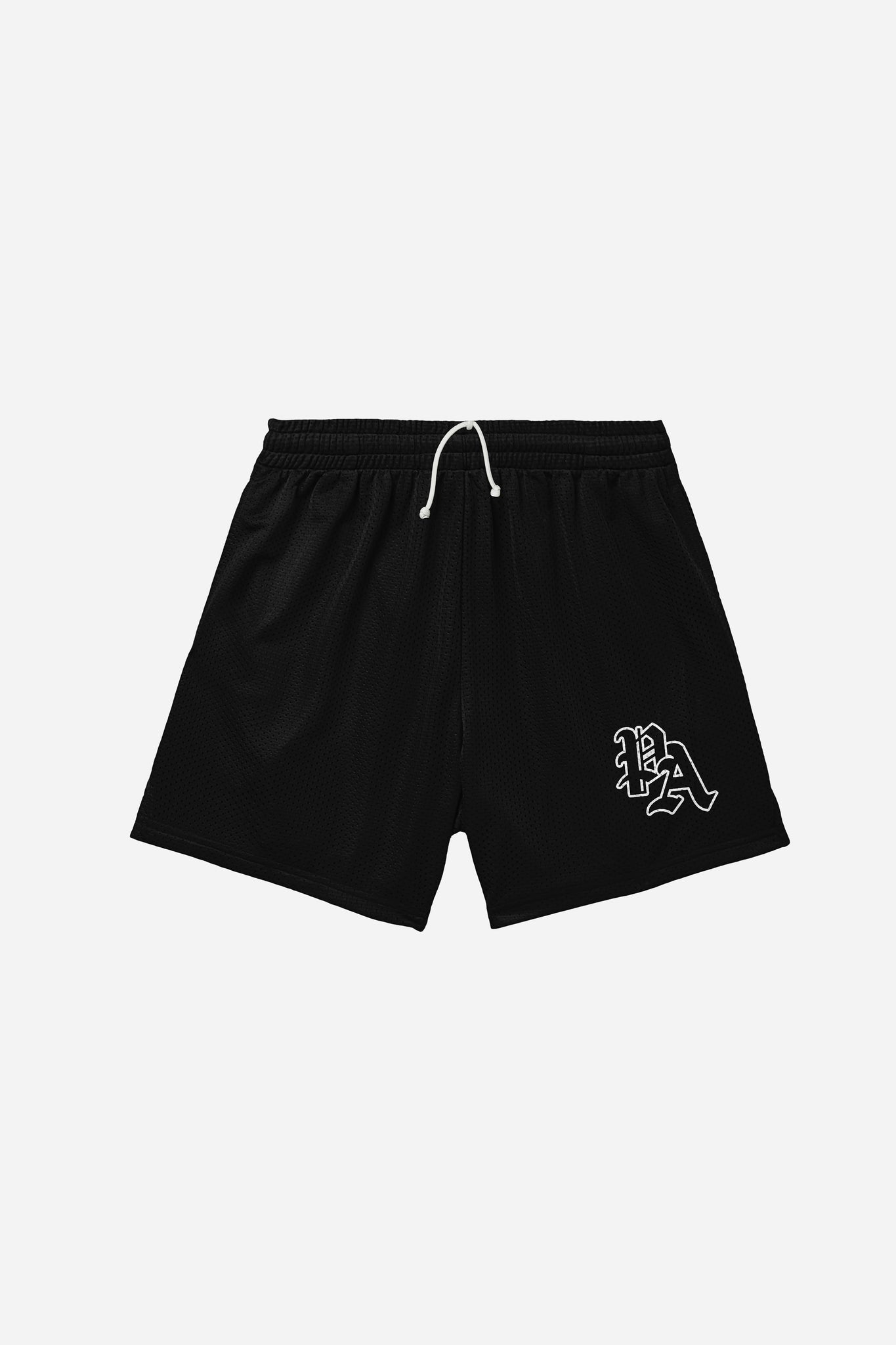 BLACK MESH SHORTS